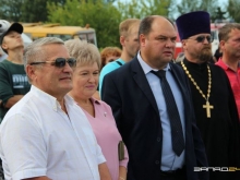 Ачинский священник принял участие в праздновании «Дня физкультурника» в селе Белый Яр
