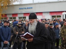 В Большом Улуе священник благословил воинов