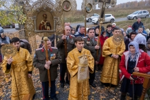 Владыка Пантелеимон освятил храм в селе Новоникольск Большеулуйского района 12