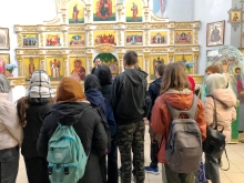 Священник рассказал студентам о Данииловском храме 3