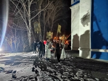 Ночное Пасхальное богослужение прошло в Казанском соборе