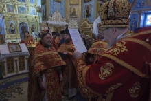 Владыка Пантелеимон совершил Божественную литургию в Казанском соборе города Ачинска 7