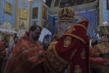Владыка Пантелеимон совершил Божественную литургию в Казанском соборе города Ачинска 8