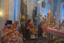 Владыка Пантелеимон совершил Божественную литургию в Казанском соборе города Ачинска 13