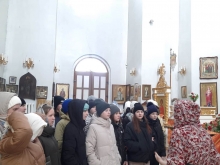 В пасхальные дни воспитанницы Мариинки посетили Данииловский храм 2