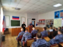 Священник поздравил с Пасхой коллектив вневедомственной охраны