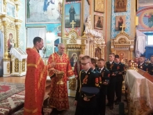 В День своего Небесного Покровителя ачинские кадеты помолились в Казанском соборе 5