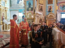 В День своего Небесного Покровителя ачинские кадеты помолились в Казанском соборе 4