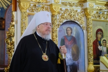 Митрополит Пантелеимон совершил Божественную литургию в Казанском кафедральном соборе Ачинска 21