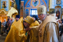 Митрополит Пантелеимон совершил Божественную литургию в Казанском кафедральном соборе Ачинска 8