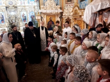 Праздничное Всенощное бдение в Казанском соборе города Ачинска возглавил отец благочинный 4