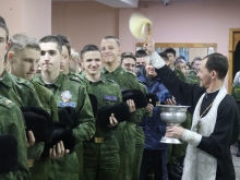 Протоиерей Валерий Русаков совершил молебен в Кадетском корпусе
