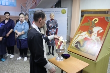 Протоиерей Валерий Русаков совершил молебен в Кадетском корпусе 2