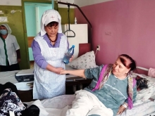 Пациентов ЦРБ поздравили с праздником Богоявления
