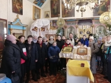 В праздник Богоявления большеулуйский храм посетили школьники 5