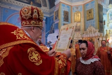 Глава Красноярской митрополии совершил Божественную литургию в Казанском кафедральном соборе Ачинска 5