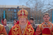Глава Красноярской митрополии совершил Божественную литургию в Казанском кафедральном соборе Ачинска 13