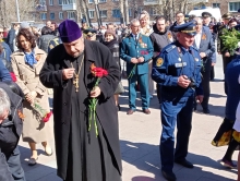 Ачинские священники приняли участие в митинге, посвященном Дню Победы