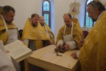 Владыка Пантелеимон совершил чин освящения храма святого Александра Невского в городе Боготоле 3