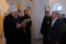 Владыка Пантелеимон совершил чин освящения храма святого Александра Невского в городе Боготоле 10