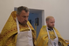 Владыка Пантелеимон совершил чин освящения храма святого Александра Невского в городе Боготоле 5