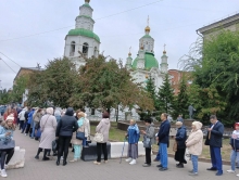 Паломники Ачинского благочиния посетили Покровский кафедральный собор г. Красноярска