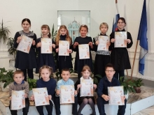 Праздничной линейкой завершилась вторая четверть в православной гимназии