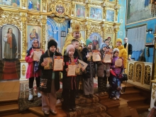 В Казанском соборе наградили участников конкурса детского рисунка, посвящённого 240-летию со Дня рождения святого Даниила Ачинского