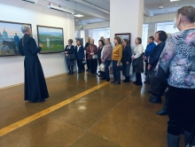 Священник рассказал ветеранам города о святых Ачинской земли, а также о трагических событиях, произошедших с Россией и Церковью в 20-м веке