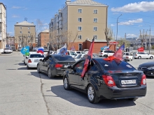 Священник благословил участников автопробега, посвящённого 80-летию Великой Победы 5