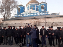 В Ачинске продолжаются отправки призывников на срочную службу.