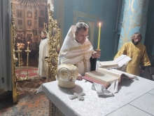 Отец благочинный возглавил праздничное Всенощное бдение в Казанском соборе 6