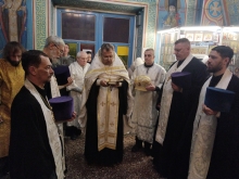 Отец благочинный возглавил праздничное Всенощное бдение в Казанском соборе