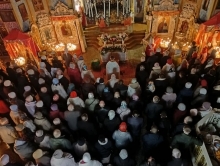Ночное Пасхальное богослужение прошло в Казанском соборе 10