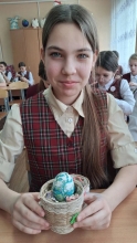 Для воспитанниц Мариинской гимназии провели мастер-класс по окрашиванию пасхальных яиц 2