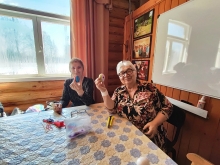 «Радость Воскресения». Встреча клуба «Крылья души» состоялась в Свято-Троицком храме села Новобирилюссы 2