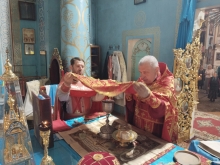 Божественную литургию в Казанском соборе совершил благочинный Ачинского округа 4