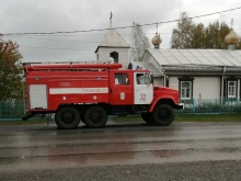 Ачинские и большеулуйские пожарные помолились перед иконой Божией Матери «Неопалимая Купина» 3