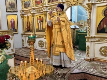 Отец благочинный совершил Литургию в Данииловском храме Ачинска 5