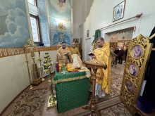 Отец благочинный совершил Литургию в Данииловском храме Ачинска