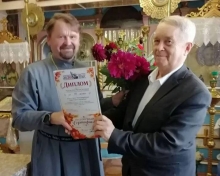 Приход Никольского храма села Большой Улуй награждён дипломом за 3-е место в районном конкурсе по благоустройству